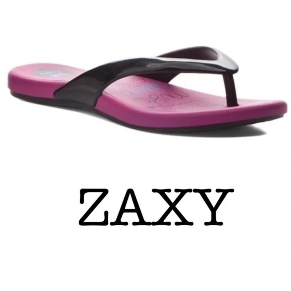 ZAXY Black & Pink intense flip flops